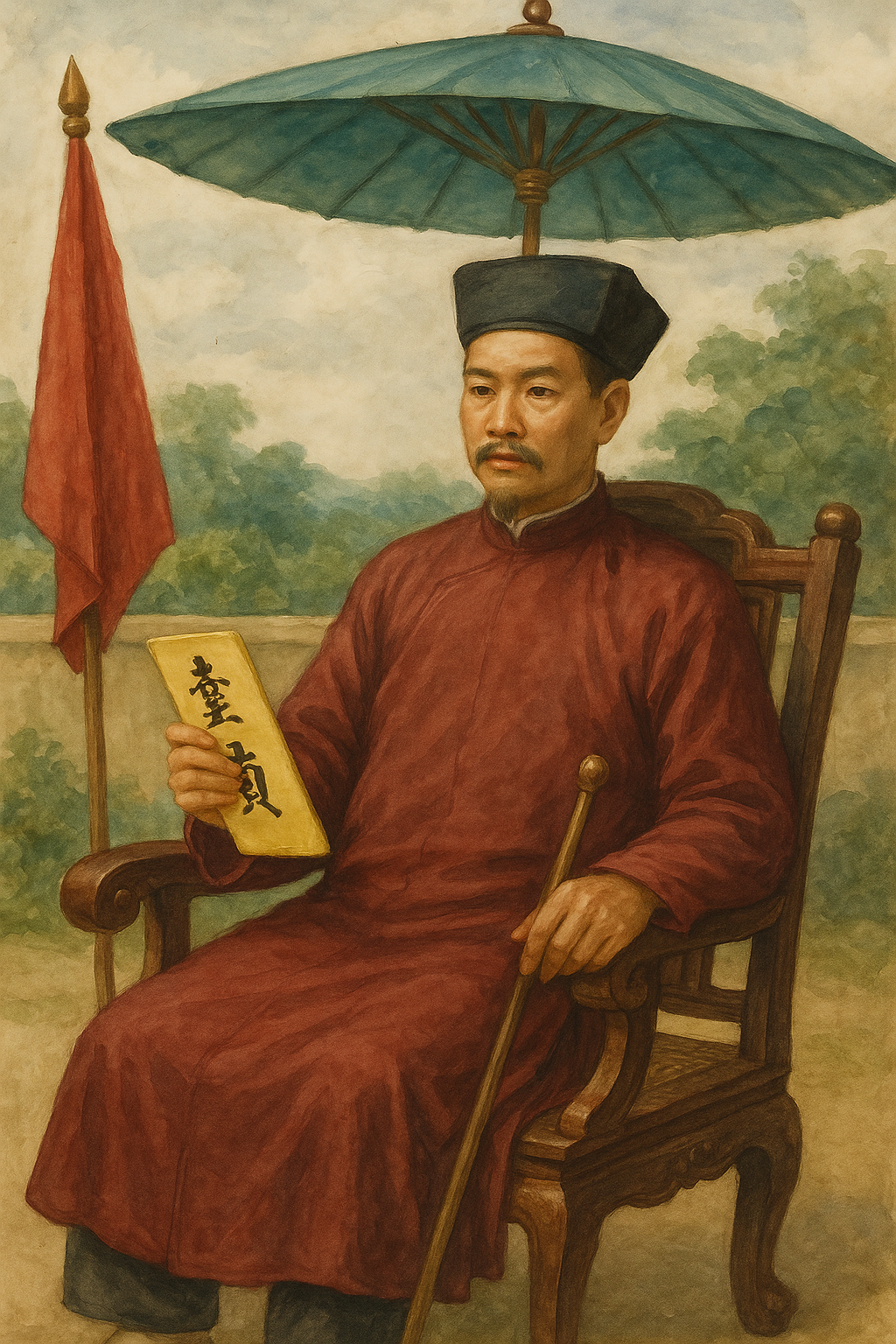 Ảnh minh họa cho bài thơ trào phúng Ông Nghè của nhà thơ Nguyễn Khuyến