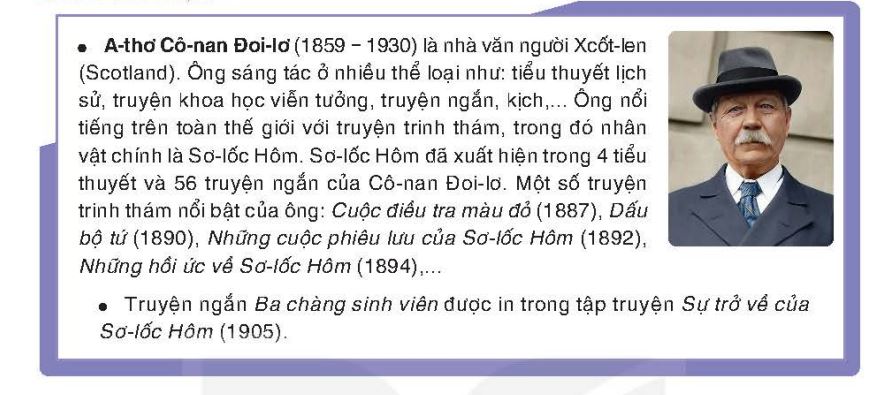 Tác giả A-thơ Cô-nan Đoi-lơ