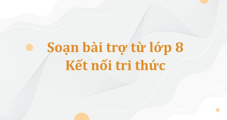 Soạn bài trợ từ lớp 8 Kết nối tri thức và giải bài tập trong SGK
