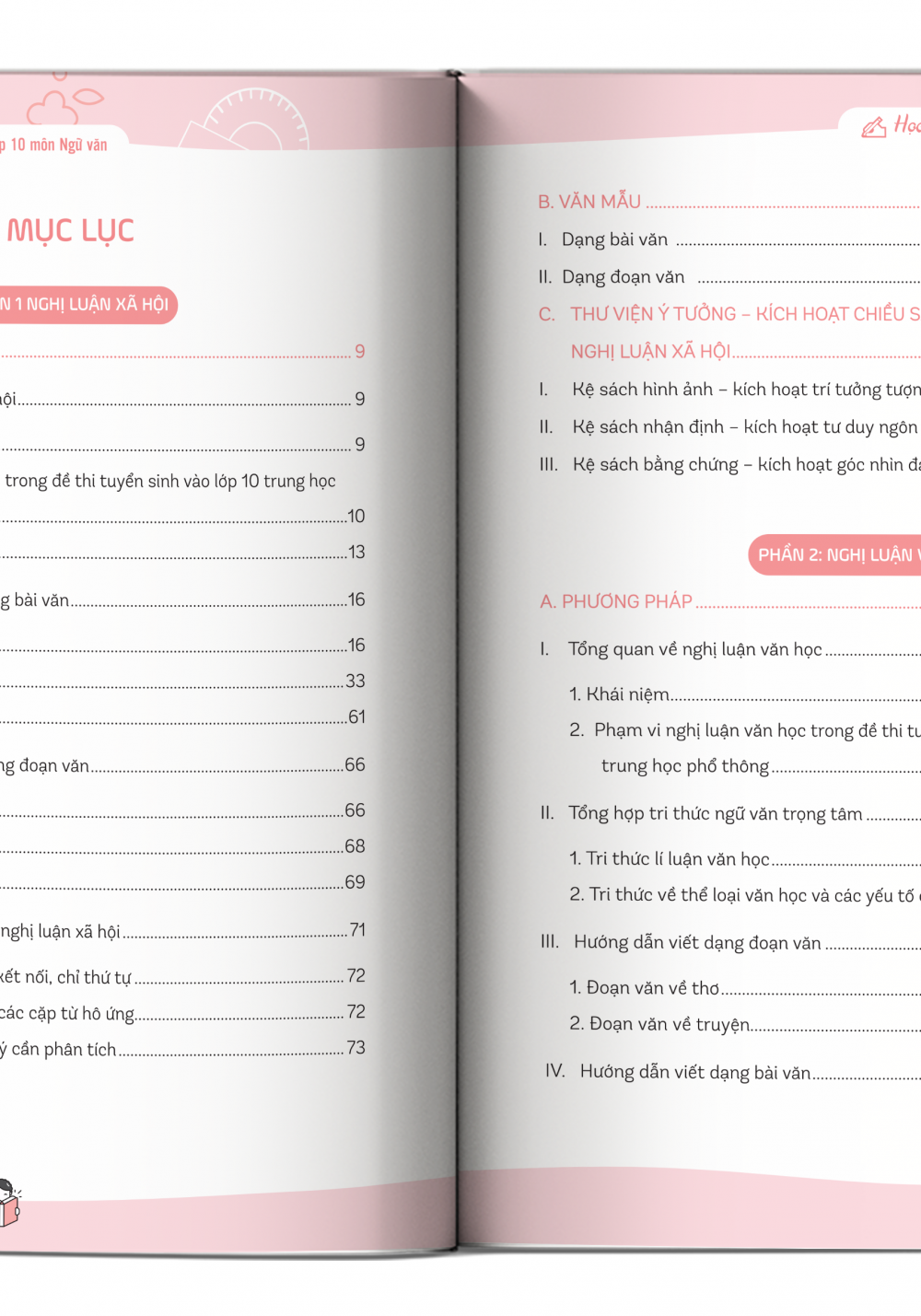 Mục lục cuốn Tăng Tốc 9+ Ôn Thi Vào Lớp 10 Môn Ngữ Văn