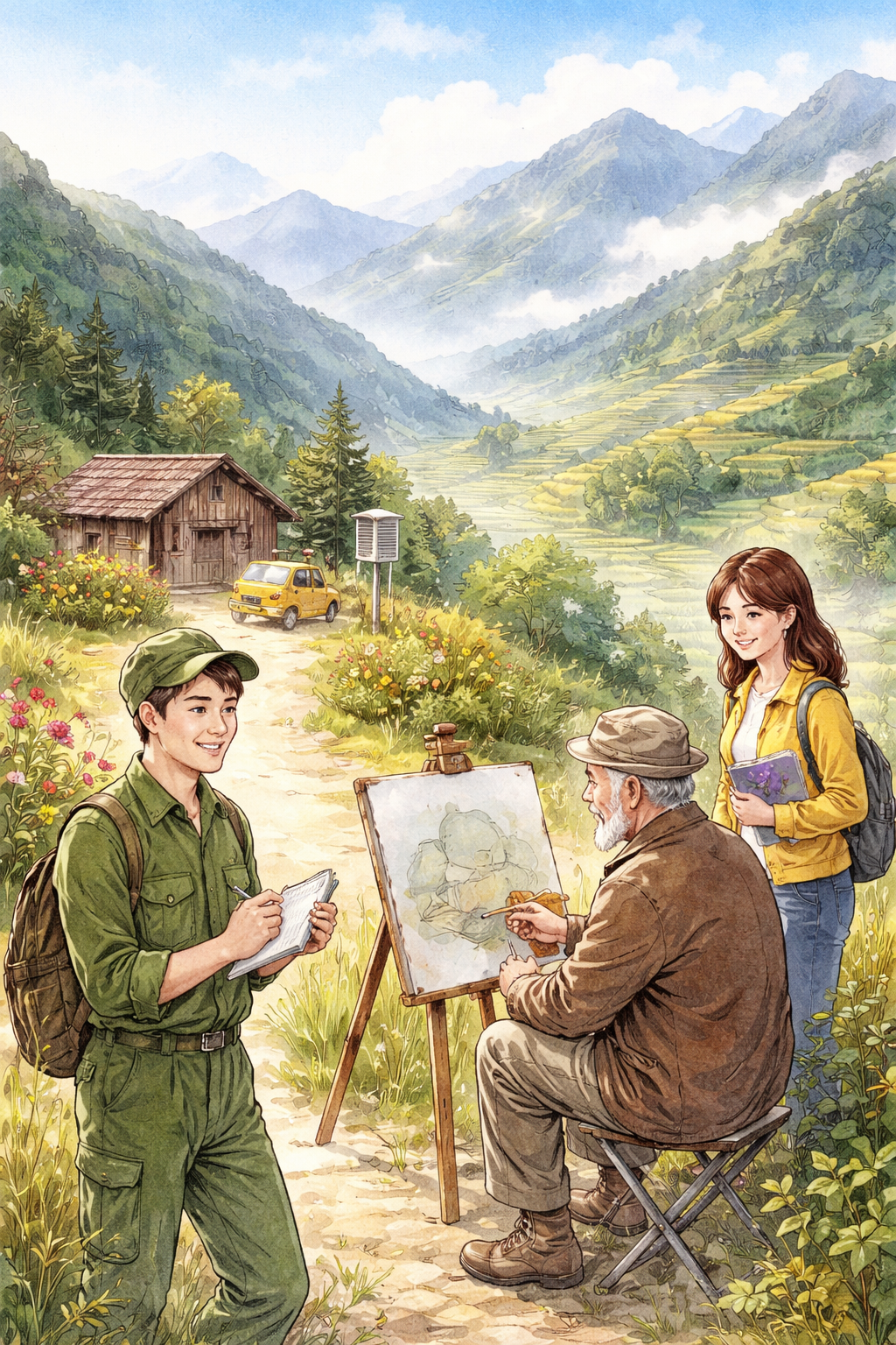 Chủ đề của tác phẩm Lặng lẽ Sapa là ca ngợi những con người lao động thầm lặng đang ngày đêm cống hiến cho Tổ quốc