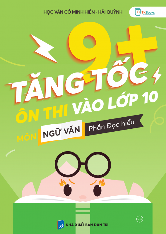 Bìa trước cuốn Tăng tốc 9+ ôn thi vào 10 Môn ngữ văn Phần đọc hiểu
