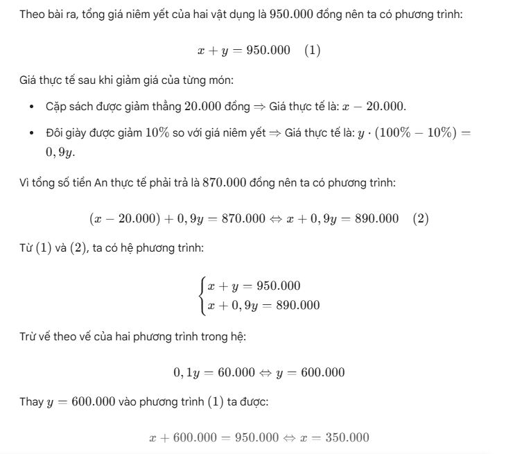 Đáp án phần tự luận - 3