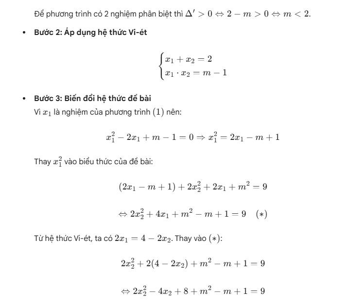 Đáp án phần tự luận - 5