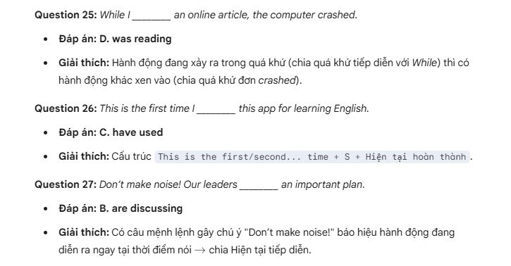 Đáp án - phần 6