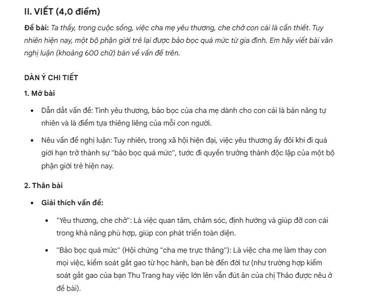 Đáp án thi vào 10 môn Văn Đồng Nai - phần 4