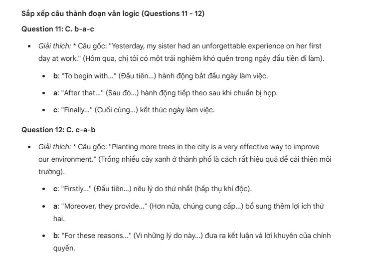 Đáp án phần 3