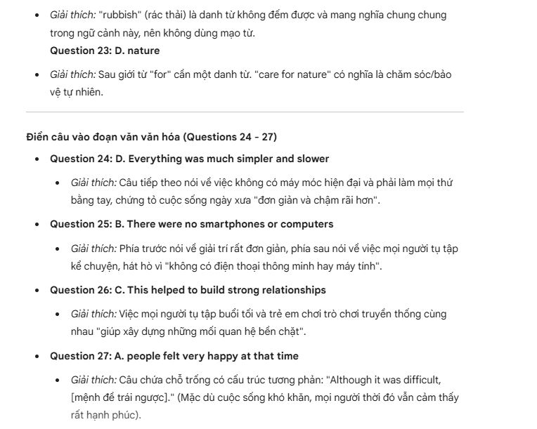 Đáp án - phần 6