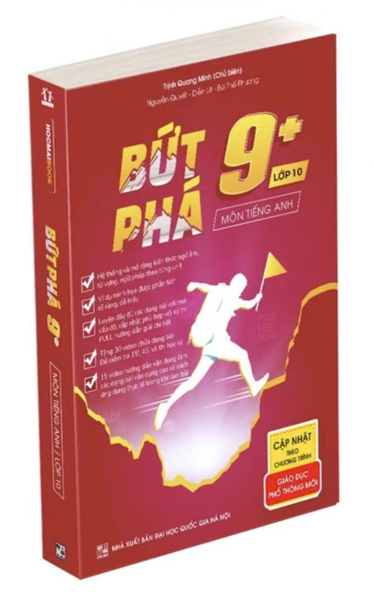 Cuốn sách Bứt phá 9+ lớp 10 môn Tiếng Anh