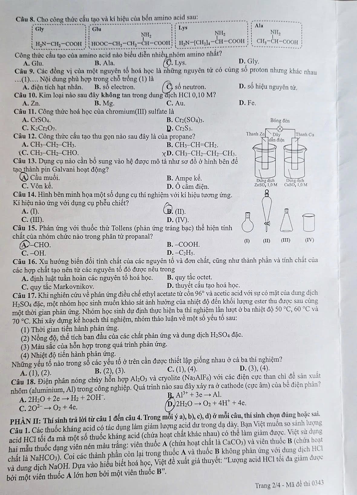 Mã đề 0343 - trang 2