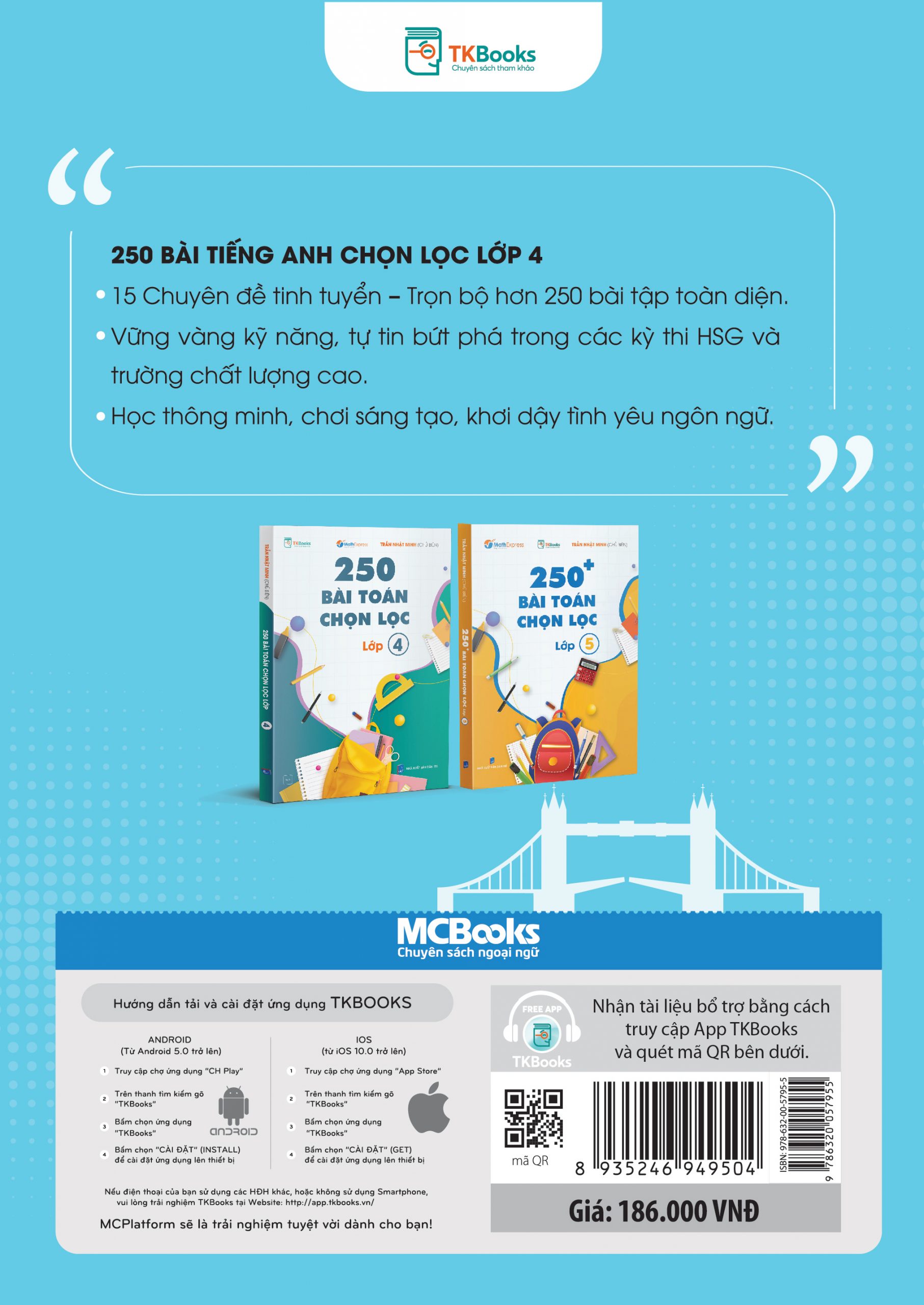 Bìa sau cuốn 250 bài tiếng Anh chọn lọc lớp 4 Bìa sau cuốn 250 bài tiếng Anh chọn lọc lớp 4