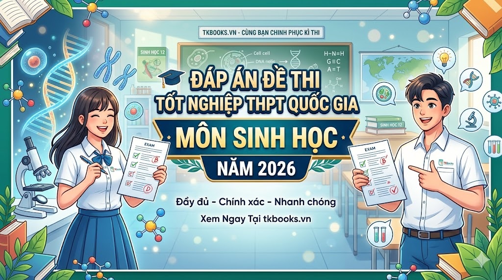Đáp án đề thi tốt nghiệp THPT Quốc Gia môn Sinh Học năm 2026