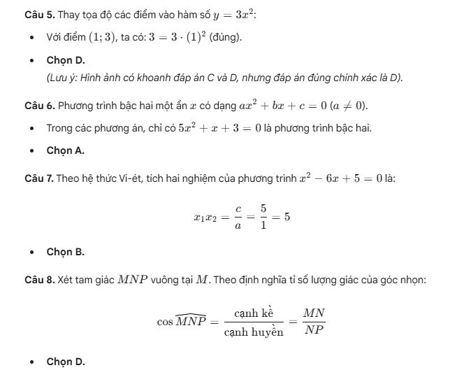 Đáp án đề Toán Phú Thọ - phần 2