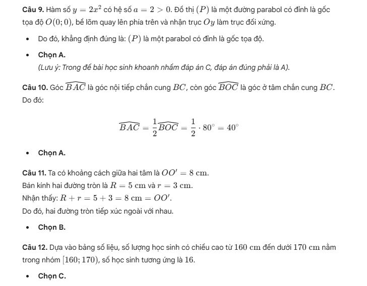 Đáp án đề Toán Phú Thọ - phần 3