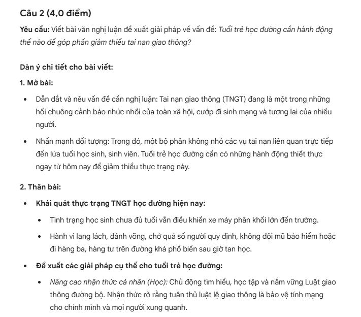 Đáp án đề Văn Tây Ninh - 4
