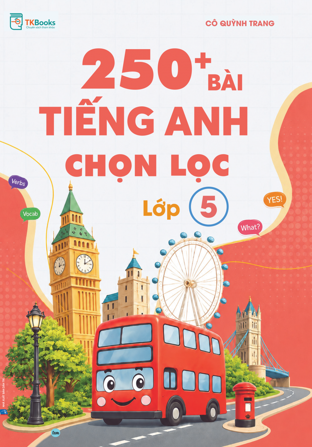 Bìa trước cuốn sách 250 bài tiếng Anh chọn lọc lớp 5