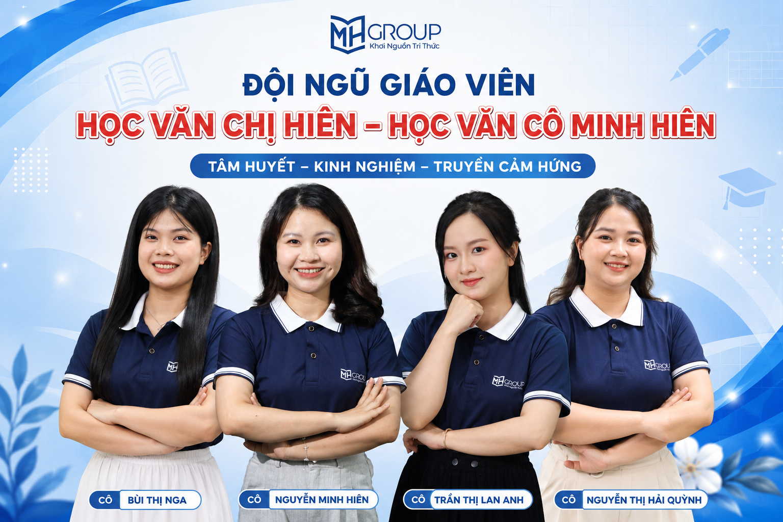 Đội ngũ giáo viên tại Học văn chị Hiên