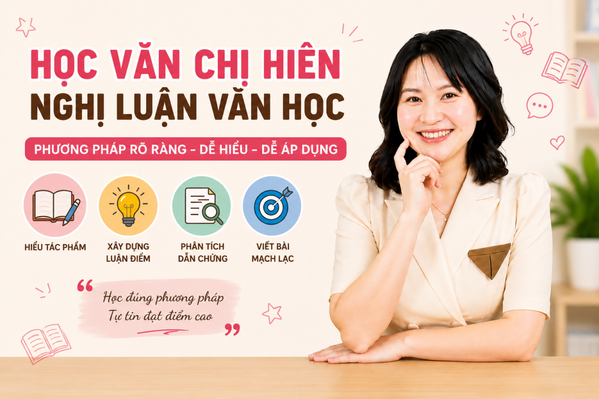 Học văn chị Hiên nghị luận văn học lớp 9 ôn thi vào 10