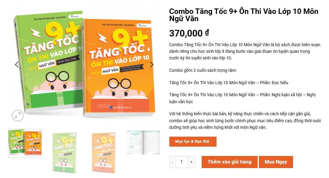 Phụ huynh và học sinh nên mua sách tại website TKbooks.vn để mua được sách chính hãng