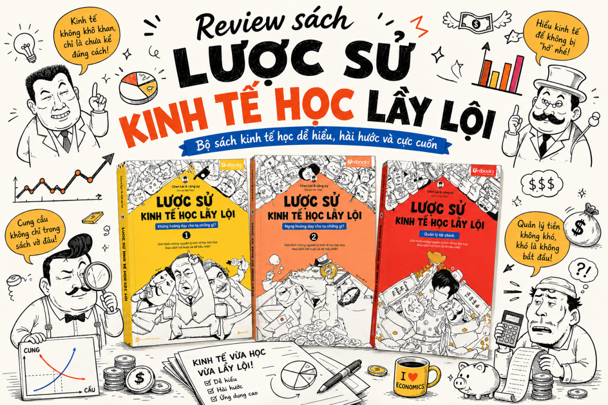 Review sách lược sử kinh tế học lầy lội - Bộ sách về tiền bạc cực dễ hiểu