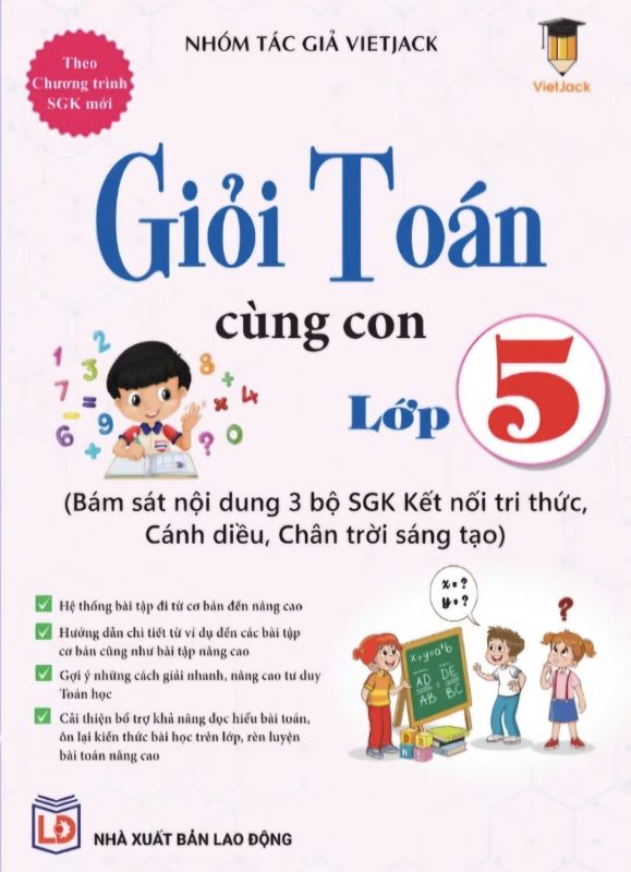Cuốn sách Giỏi Toán Cùng Con Lớp 5