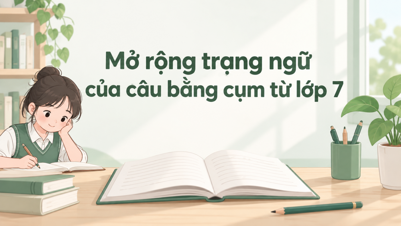 Mở rộng trạng ngữ của câu bằng cụm từ lớp 7: Giải bài tập SGK