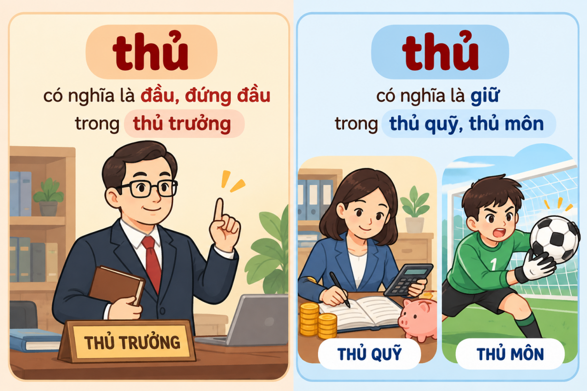 Ví dụ minh họa cho một một số yếu tố Hán Việt dễ nhầm lẫn lớp 9 