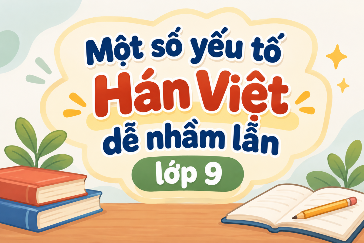 Soạn một số yếu tố Hán Việt dễ nhầm lẫn lớp 9 Kết nối tri thức