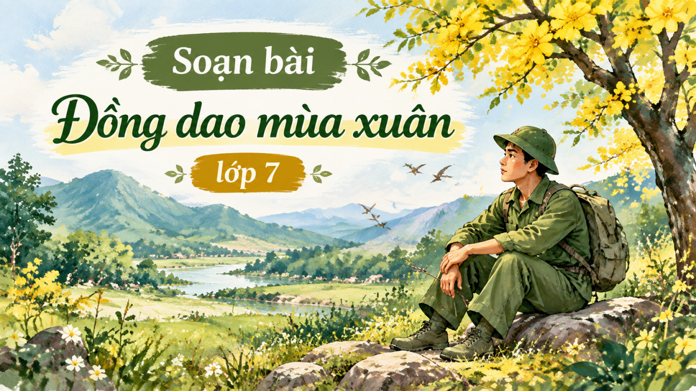 Soạn bài Đồng dao mùa xuân lớp 7 Tập 1 Kết nối tri thức
