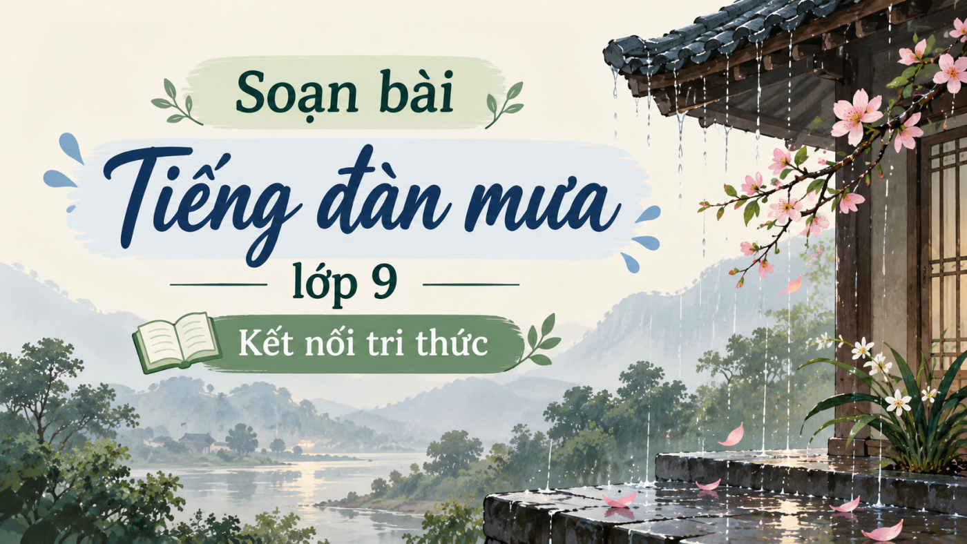 Soạn bài Tiếng đàn mưa lớp 9 Kết nối tri thức ngắn nhất PDF