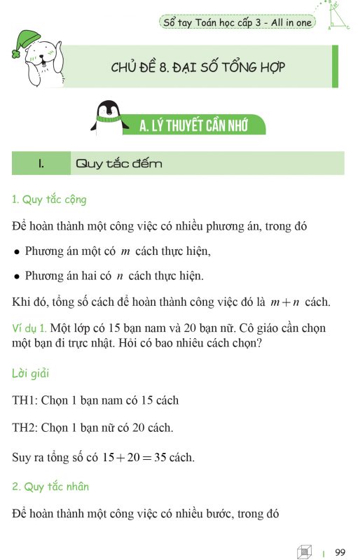 Công thức về Đại số tổng hợp lớp 10