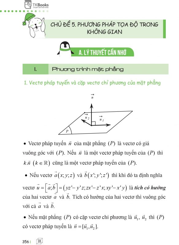 Công thức về Phương pháp tọa độ trong không gian lớp 12