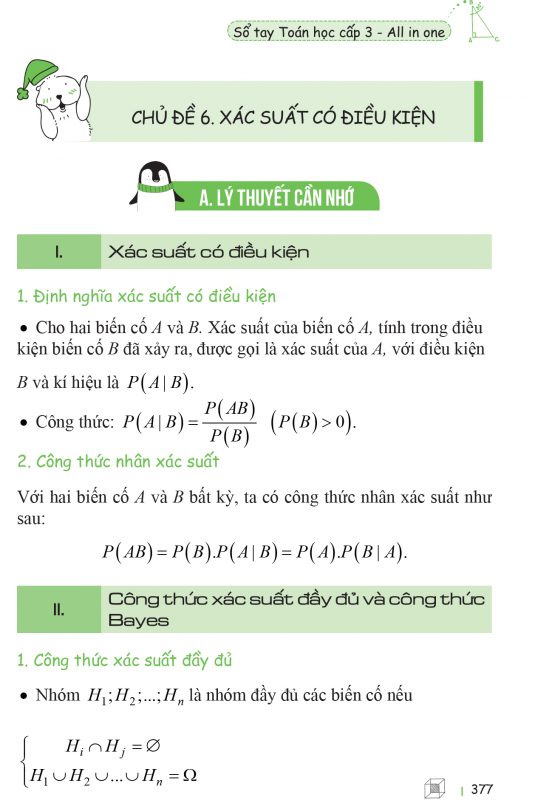 Công thức về Xác suất có điều kiện 