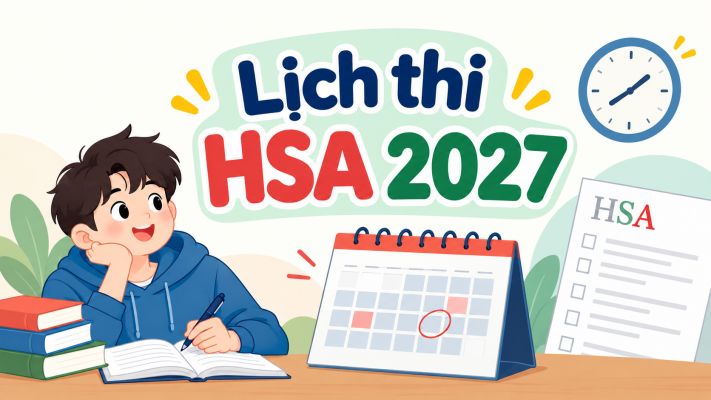 Lịch thi HSA 2027: Thời gian đăng ký, ngày thi và địa điểm cụ thể